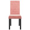 vidaXL Sillas de comedor 6 unidades de terciopelo rosa