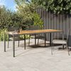 vidaXL Mesa de comedor de jard&iacute;n Gris 250 x 100 x 75 cm Polirat&aacute;n