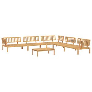 vidaXL Set de sof&aacute;s de palets de jard&iacute;n 6 pzas madera maciza de acacia