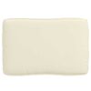 vidaXL Juego de Cojines para Palets 3 pcs Crema Tela Oxford