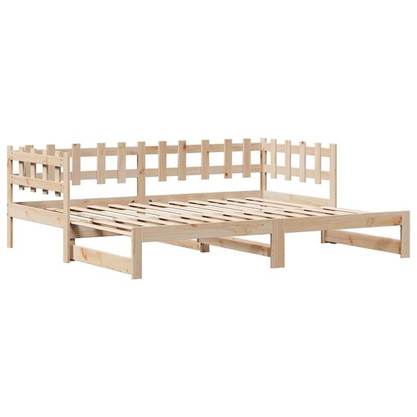 vidaXL Sof&aacute; cama nido con cajones sin colch&oacute;n 90x190 cm
