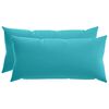 vidaXL Funda de almohada 2 pcs HEERLEN Tuquesa 40 x 70 cm Poli&eacute;ster