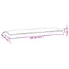 vidaXL Coj&iacute;n de banco de jard&iacute;n tela Oxford blanco crema 180x50x7 cm