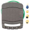 vidaXL Carrete de manguera para pared con manguera pl&aacute;stico marr&oacute;n