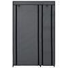 vidaXL Armario plegable de tela gris 110x45x175 cm
