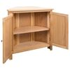 vidaXL Armario de esquina de madera maciza de roble 80x33,5x78 cm