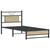 vidaXL Estructura de cama sin colchón madera roble Sonoma 75x190 cm