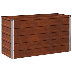 vidaXL Cama de Jard&iacute;n Elevada Oxidado 100 x 40 x 55 cm cart&oacute;n