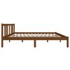 vidaXL Estructura cama sin colchón madera maciza marrón miel 140x190cm