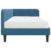 vidaXL Estructura de cama en esquina Azul 90 x 200 cm Terciopelo