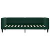 vidaXL Sof&aacute; cama sin colch&oacute;n terciopelo verde oscuro 80x200 cm