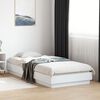 vidaXL Estructura de cama con luces LED blanco 100x200 cm