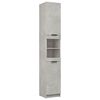 vidaXL Set muebles de ba&ntilde;o 2 piezas madera contrachapada gris hormig&oacute;n