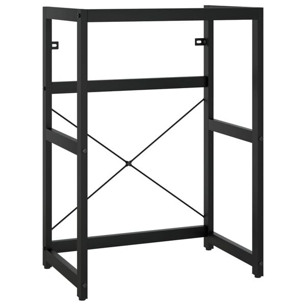 vidaXL Estructura de lavabo de hierro negro 59x38x83 cm