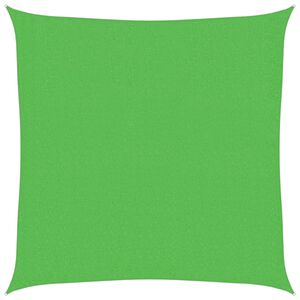 vidaXL Toldo de vela HDPE verde claro 160 g/m&sup2; 2x2 m