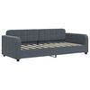 vidaXL Sof&aacute; cama con colch&oacute;n terciopelo gris oscuro 90x190 cm