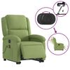 vidaXL Sill&oacute;n de masaje reclinable elevable terciopelo verde claro