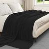 vidaXL Mantitas de Sof&aacute; 6 pcs Negro 240 x 270 cm Lana