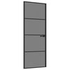 vidaXL Puerta Interior 76 x 201,5 cm Cristal Templado y Aluminio