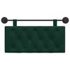 vidaXL Cabecera Colgante Verde oscuro 90 x 55 x 7 cm Terciopelo