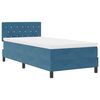 vidaXL Cama tipo Box Spring Azul Oscuro 100 x 200 cm Terciopelo