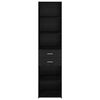 vidaXL Alacena Roble Negro 45 x 42,5 x 185 cm Madera contrachapada