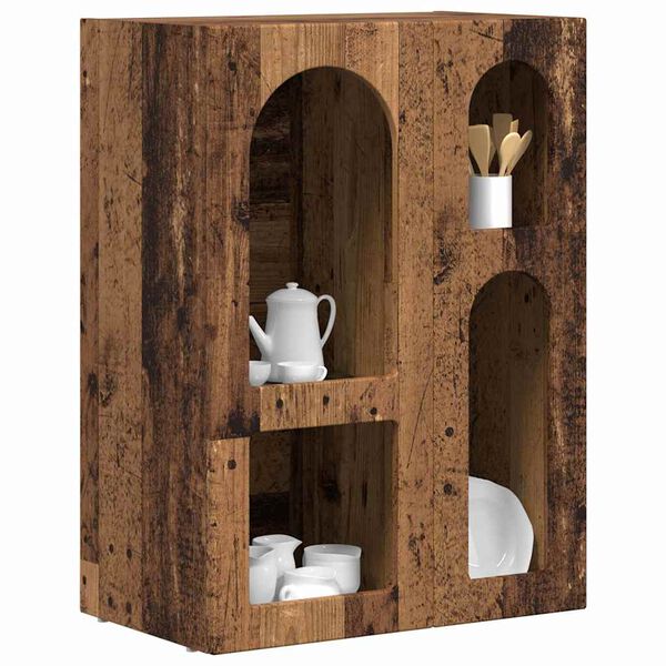 vidaXL Aparador Madera vieja 59 x 35 x 80.5 cm Madera de ingenier&iacute;a