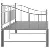 vidaXL Estructura sof&aacute; cama extra&iacute;ble sin colch&oacute;n metal gris 90x200 cm