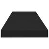 vidaXL Estante flotante de pared MDF negro 90x23,5x3,8 cm