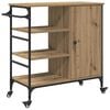 vidaXL Carro de Cocina Roble artisan 87.5 x 39 x 84.5 cm