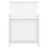 vidaXL Mesitas de noche 2 uds madera contrachapada blanco 40x35x60 cm