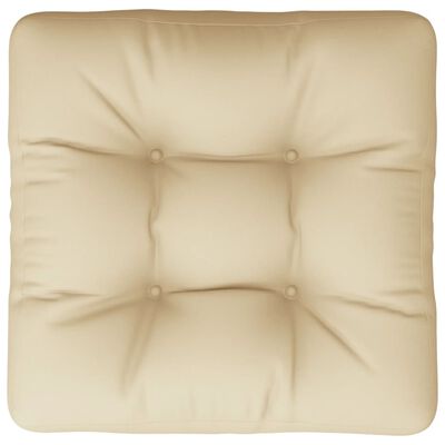 vidaXL Cojín para sofá de palets de tela beige 50x50x12 cm