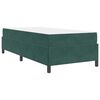 vidaXL Estructura de cama con colch&oacute;n Verde oscuro 90 x 190 cm tela