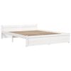 vidaXL Estructura de cama doble sin colchón madera blanco 150x200 cm