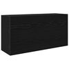 vidaXL Mueble de pared de ba&ntilde;o madera ingenier&iacute;a negro 80x25x40 cm