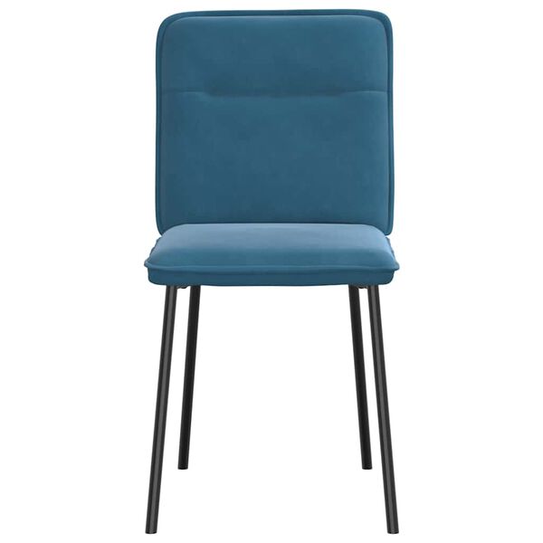 vidaXL Sillas de comedor 6 unidades terciopelo azul