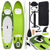 vidaXL Juego de tabla paddle surf inflable verde 300x76x10 cm