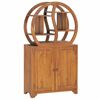 vidaXL Armario con estante Yin Yang madera maciza de teca 70x30x130 cm