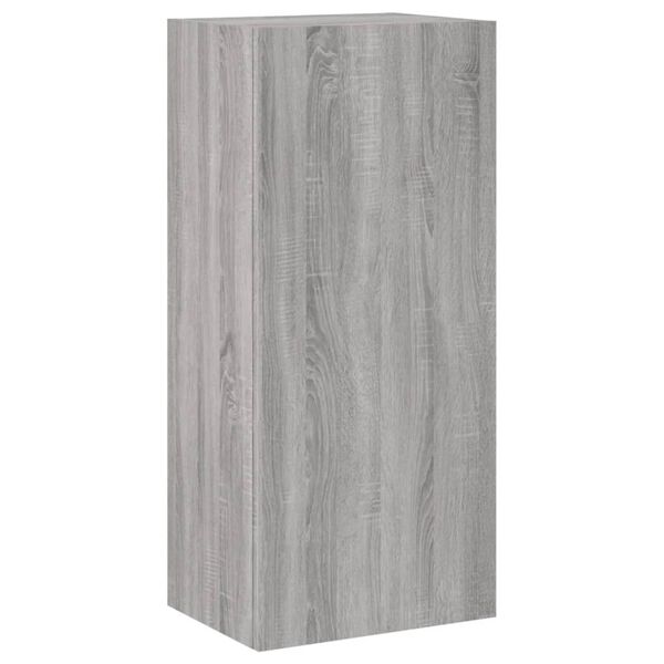 vidaXL Mueble TV de pared madera ingenier&iacute;a gris Sonoma 40,5x30x90 cm