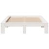 vidaXL Estructura de cama sin colch&oacute;n madera de pino blanca 120x200 cm