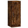 vidaXL Aparador de madera contrachapada roble ahumado 34,5x34x180 cm