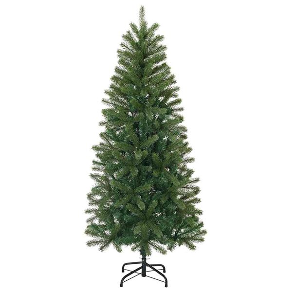 vidaXL Árbol de Navidad artificial Verde 150 cm PVC, PE y acero