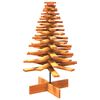 vidaXL &Aacute;rbol Navidad de adorno madera maciza pino marr&oacute;n cera 100 cm