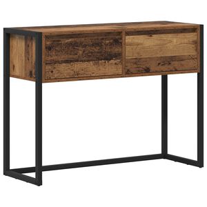 vidaXL Mesa Auxiliar con caj&oacute;n Madera Vieja 100 x 36 x 75 cm