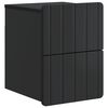 vidaXL Mesita de Noche de Pared con caj&oacute;n Negro 33 x 34,5 x 43 cm