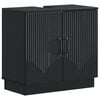 vidaXL Mueble de lavabo para ba&ntilde;o HOORN Negro 59,5 x 31,5 x 56 cm