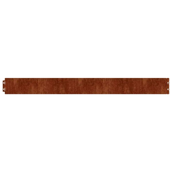 vidaXL Bordes de c&eacute;sped acero corten flexible 50 piezas 10x103 cm