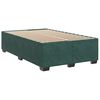 vidaXL Cama box spring con colch&oacute;n terciopelo verde oscuro 120x190 cm