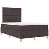 vidaXL Cama tipo Box Spring Marr&oacute;n Oscuro 120 x 200 cm tela