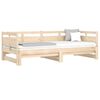 vidaXL Sof&aacute; cama extra&iacute;ble madera maciza de pino 2x(80x200) cm